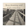 Beautiful "Beach Walk in Sepia" Refrigerator Magnet