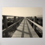 Beautiful "Beach Walk in Sepia" Poster