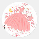 Beautiful, Beautiful Dress Round Sticker