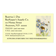 BEAUTIFUL BEES ON FLOWERS ~ BUSINESS ~CONTACT CARD BUSINESS CARD TEMPLATE