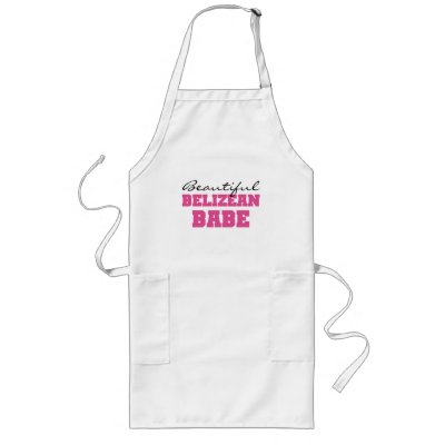 Beautiful Belizean Babe Aprons by world_wide