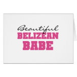 Beautiful Belizean Babe Greeting Cards