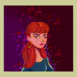 Beautiful Bella İllustration Poster posters