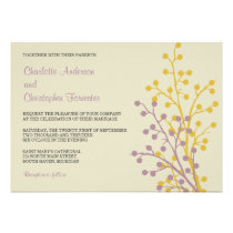 Beautiful Berries Custom Wedding Invitations invitations