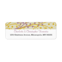 Beautiful Berries Personalized Address Labels labels