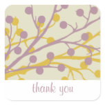 Beautiful Berries Personalized Wedding Stickers