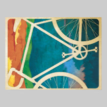 Beautiful Bicycle Artwork - Bike NY posters