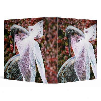 Beautiful Bird Statue Wedding Album Binder by TheBrideShop
