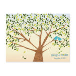 Beautiful Bird Tree Wedding Invitation Postcard