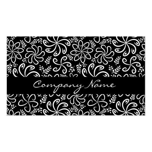 Beautiful black and white Business Card (front side)
