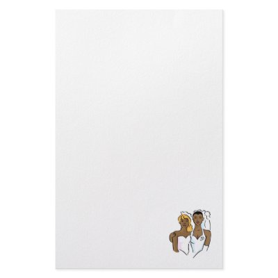 Beautiful Black Brides Stationery Paper by samesexmarriage