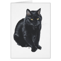 Beautiful Black Cat Cards