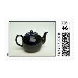 Beautiful black colored teapot stamp
