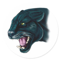 Beautiful Black Panther Sticker