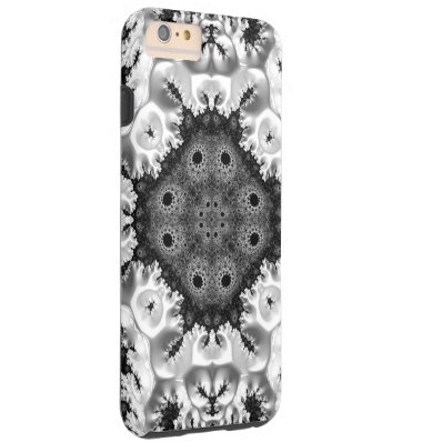 Beautiful Black&White Fractal Abstract Tough iPhone 6 Plus Case