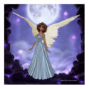 Beautiful Blue Angel Print by mrssocolov4 Beautiful Blue Angel Print