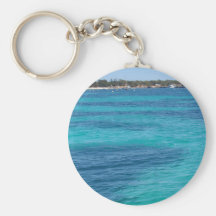 Beautiful Blue Beach Keychain