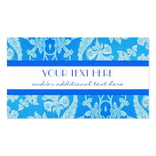 Beautiful Blue Business Card Template (front side)