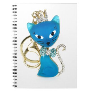 Beautiful blue cat design note books
