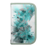 Beautiful blue grey cool splatter flowers leaves planner