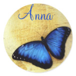 Beautiful Blue Morpho Butterfly Stickers