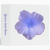 Beautiful Blue Nasturtium Custom Binder