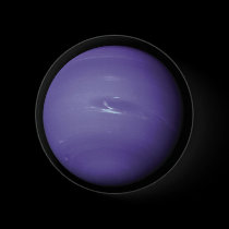 Beautiful blue Neptune, as seen from space, NASA buttons