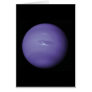 Beautiful blue Neptune, as seen from space, NASA Card