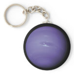 Beautiful blue Neptune, as seen from space, NASA Keychains