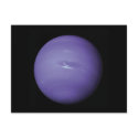 Beautiful blue Neptune, as seen from space, NASA postcards