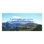 beautiful blue sky and mountain landscape rack card template
