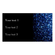 Beautiful Blue sparkles Business Card Template