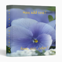 Beautiful Blue Water Lily Design ~ Avery Binder