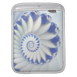 Beautiful Blue & White Sea Shell Abstract Art MacBook Sleeves