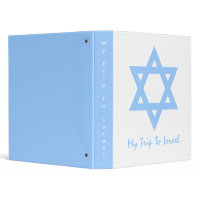 Beautiful Blue & White Star Of David Photo Binder binder