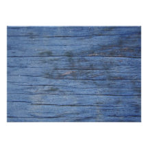 Beautiful Blue Wood Announcement