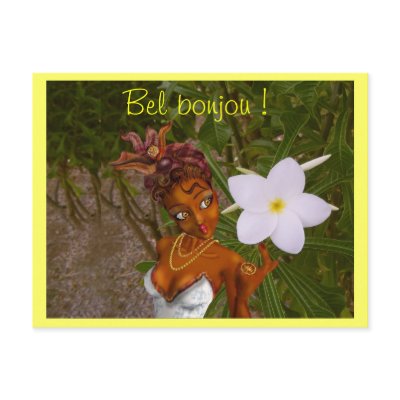 Beautiful bonjou! post cards by Dieezah
