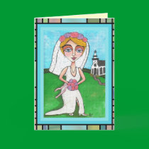 Beautiful Bride - engagement/wedding day card