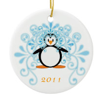 Beautiful Bride Penguin ornaments