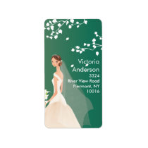 Beautiful Bride Return Address Labels.