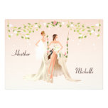 Beautiful Brides Lesbian Wedding Invitation