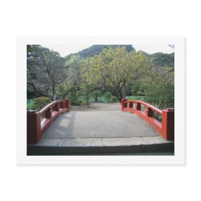 Beautiful bridge in Japan. Post Card by DavisValentine