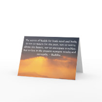 Beautiful Buddhist Quote with inspirational photo Cards
