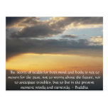 Beautiful Buddhist Quote with inspirational photo Post Cards