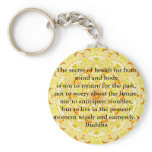 Beautiful Buddhist Quote with Vibrant Mandela keychains