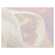Beautiful Burrito recipe for food lovers Letterhead Template