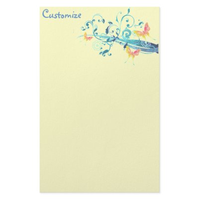 Beautiful Butterflies Pretty Stationery by Butterfly_n_Flowers