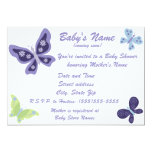 Beautiful Butterfly Baby Shower Invitations