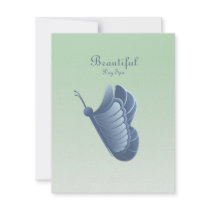 BEAUTIFUL BUTTERFLY DAY SPA PISTACHIO invitations