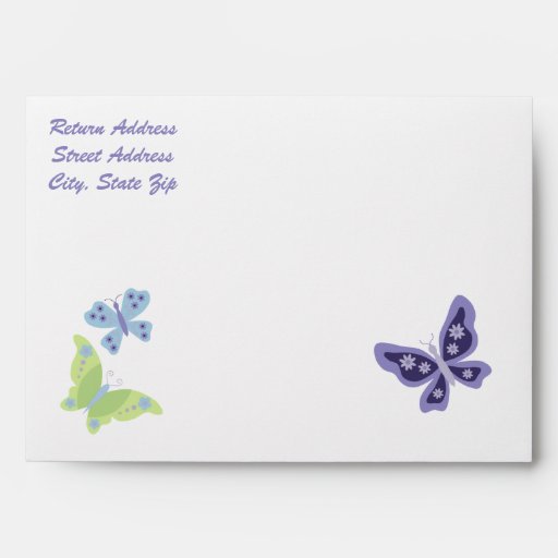 Beautiful Butterfly Envelopes Zazzle